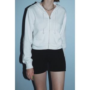 NWOT brandy melville cropped crystal hoodie